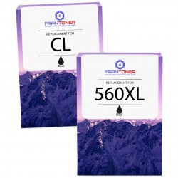 Cartouche d'encre équivalent à Canon Multipack PG560XL / CL561XL Pack de 2 Noir + Couleur