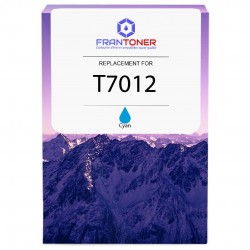 Cartouche d'encre équivalent à Epson Cyan T7012 Très haute capacité Cyan