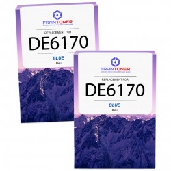 Cartouche d'encre équivalent à Pitney Bowes DE6170 Pack de 2 Bleu