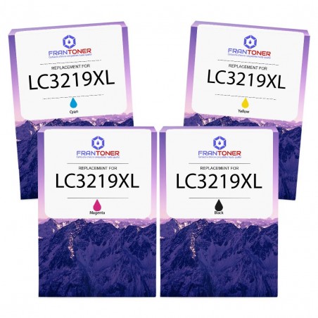 Cartouche d'encre équivalent à Brother LC3219XL Pack de 4 Noir, Jaune, Cyan, Magenta Cartouche d'encre équivalent à Brother LC3219XL Pack de 4 Noir, Jaune, Cyan, Magenta