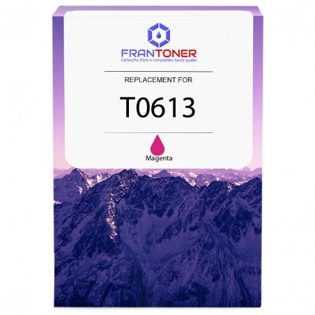Cartouche d'encre équivalent à Epson Magenta T0613 Capacité standard Magenta Cartouche d'encre équivalent à Epson Magenta T0613 Capacité standard Magenta