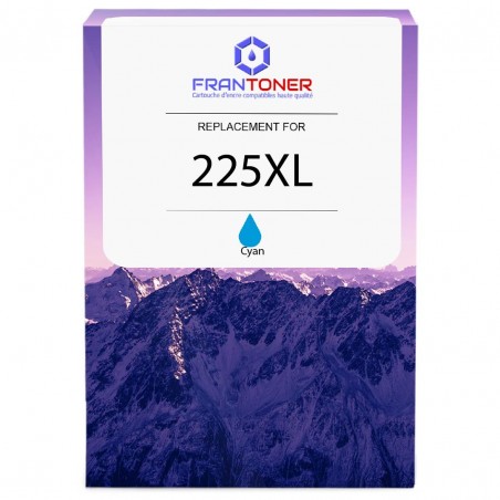 Cartouche d'encre équivalent à Brother LC225XL-C Haute capacité Cyan Cartouche d'encre équivalent à Brother LC225XL-C Haute capacité Cyan