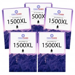 Cartouche d'encre équivalent à Canon PGI1500XLBK Pack de 5 Noir