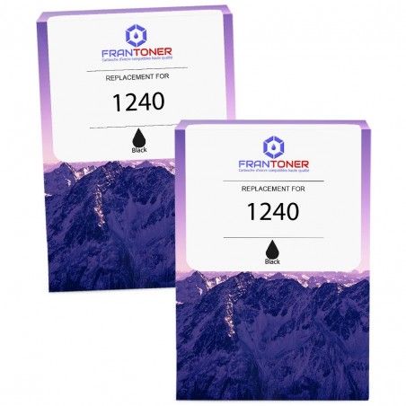 Cartouche d'encre équivalent à Brother LC1240 Pack de 2 Noir