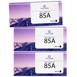 Toner équivalent à HP 85A Pack de 3 Noir