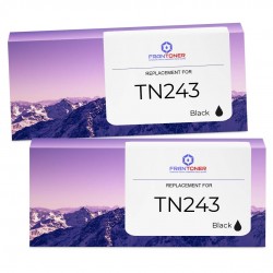 Pack de 2 toners Brother TN243BK compatible