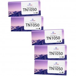 Toner équivalent à Brother TN-1050_5 Pack de 5 Noir