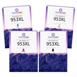 Pack de 4 cartouches imprimantes compatibles HP 953XL 3HZ52AE Noir, Jaune, Cyan, Magenta