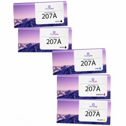 Pack de 5 cartouches compatibles 207A HP