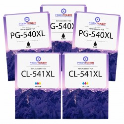 Pack de 5 Canon PG-540XL CL-541XL cartouches d'encre compatibles