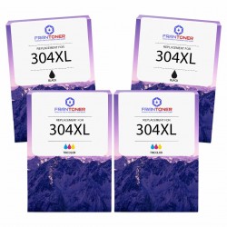 Pack de 4 HP 304XL cartouches d'encre compatibles