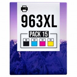 Pack de 15 HP 963XL cartouches d'encre compatibles